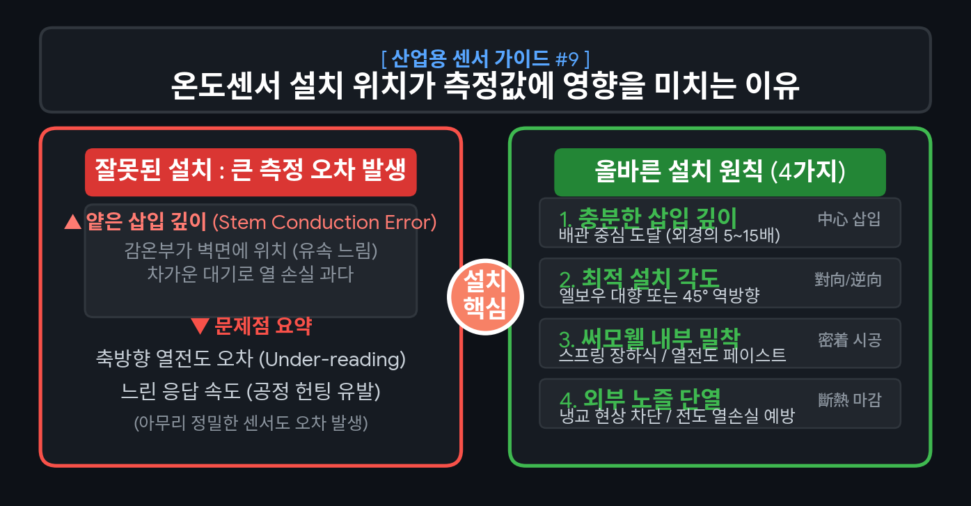 센서 설치 위치에 따른 차이