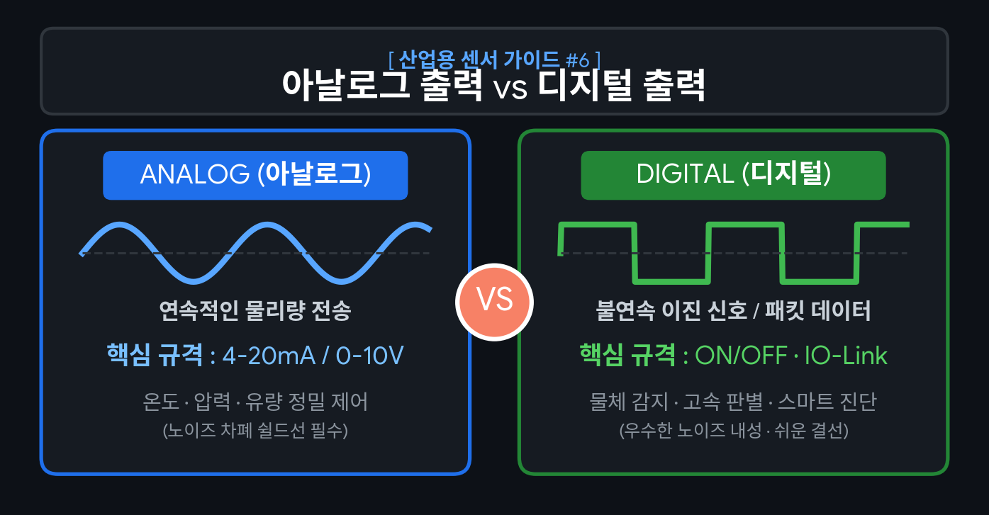 아날로그와 디지털 출력의 차이점