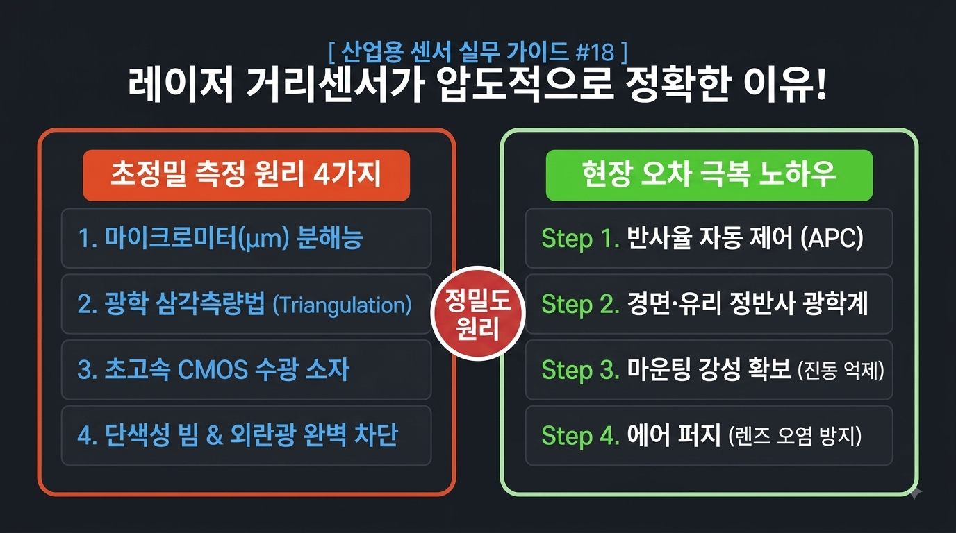 레이저센서가 정확한 이유
